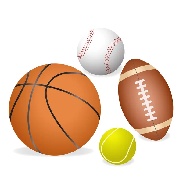 Palle sportive — Vettoriale Stock