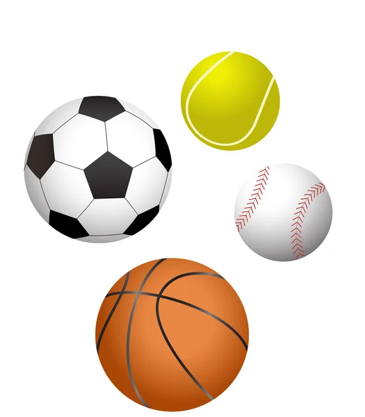 Sport labdák — Stock Vector