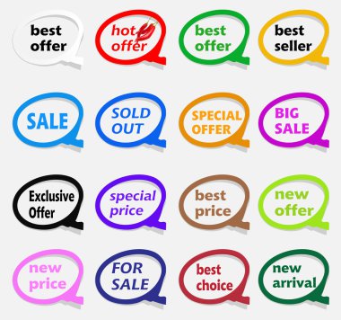 Sale tags clipart