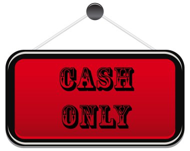 Cash only clipart