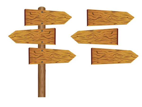 Порожній дерев'яний Борд — стоковий вектор
