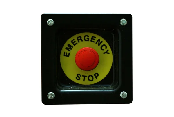 Κουμπί παύσης κινδύνου — Φωτογραφία Αρχείου