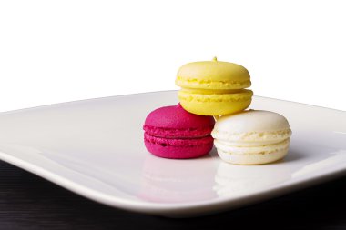 renkli lezzetli macarons