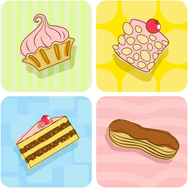 Modèle de gâteau — Image vectorielle
