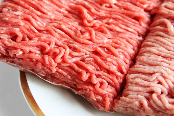 Carne de bovino picada e carne de porco — Fotografia de Stock