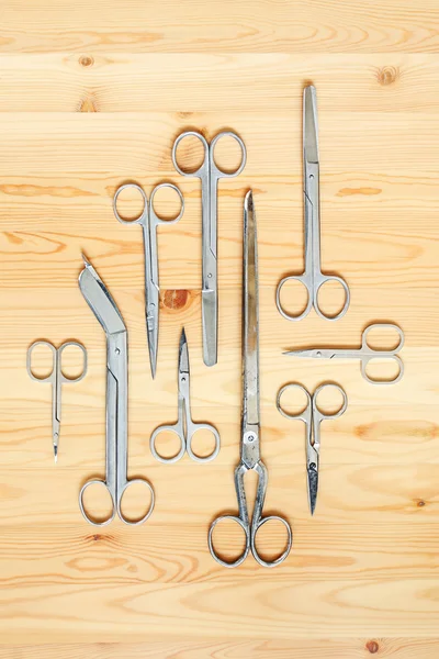 Different types of scissors — Stock Photo, Image
