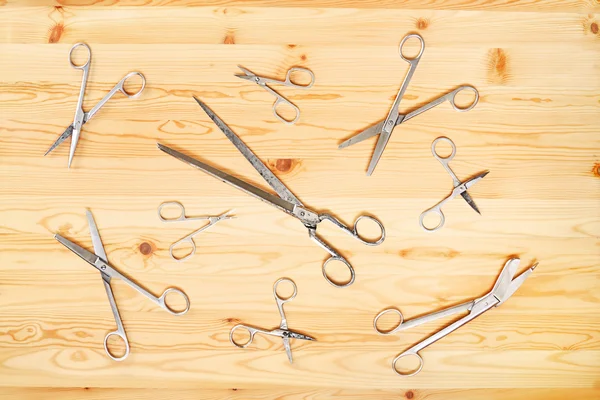 Different types of scissors — Stock Photo, Image