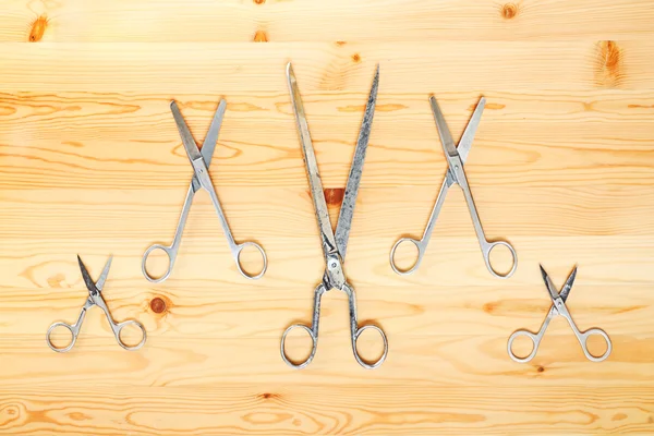Several of scissors in the form XXXXX — Stock Photo, Image
