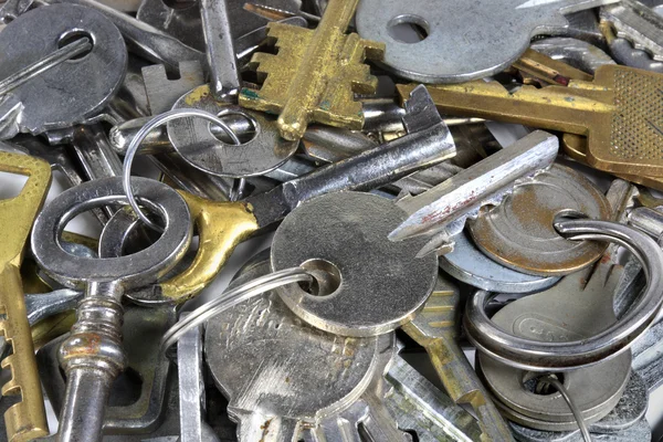 Många nycklar — Stockfoto