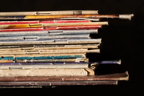 Pile of thin books — Stock Photo, Image