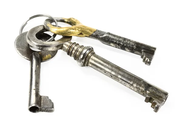Drei alte Schlüssel — Stockfoto