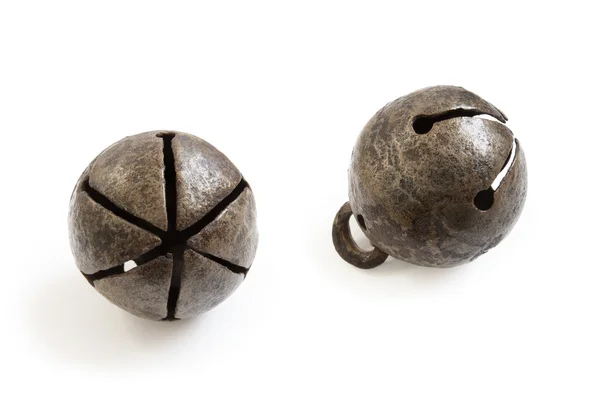 Two round shepherd's bells — Stock Photo, Image