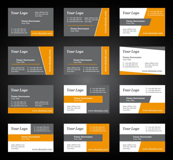Set de cartes de visite pour votre entreprise — Image vectorielle