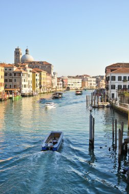 Grand canal in Venice clipart