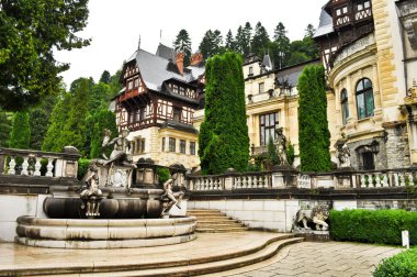 Garden of Peles Castel-Sinaia clipart