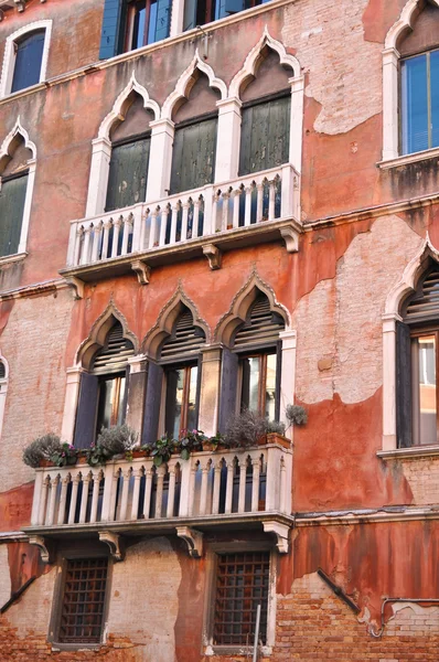 Merchat huizen in Venetië — Stockfoto