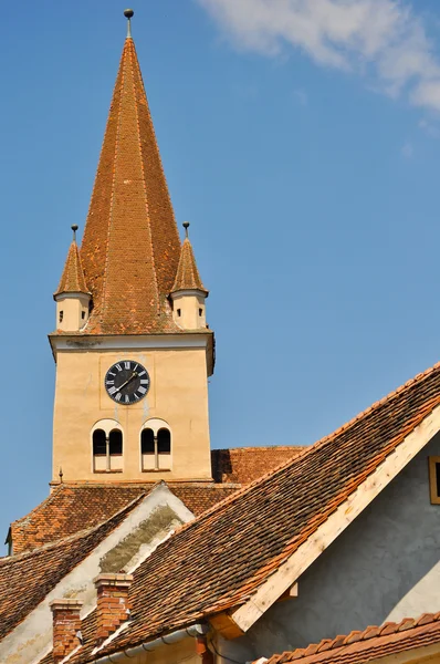Befäst kyrka i Cisnădie — Stockfoto