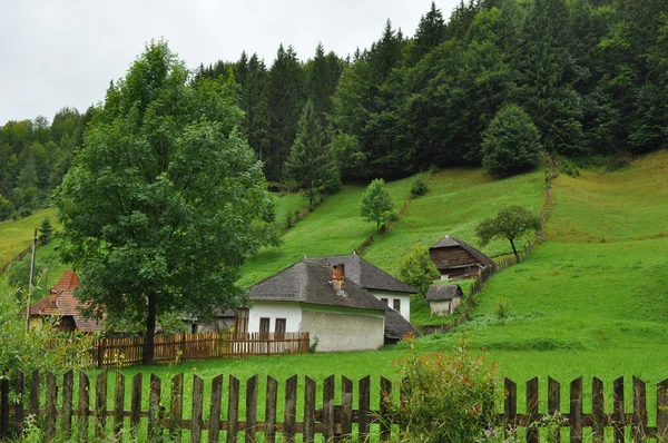Традиционный деревенский дом в Румынии — стоковое фото
