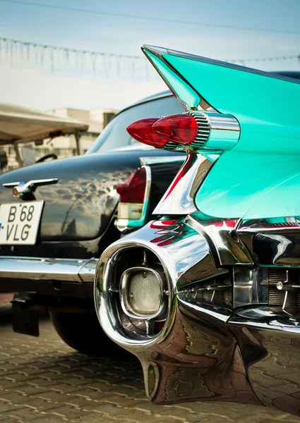 Feux arrière en forme de fusée de voiture vintage — Photo