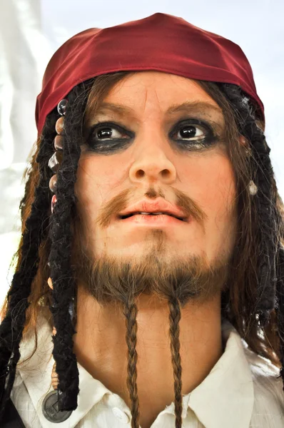 Captain Jack Sparrow, Piraten der Karibik — Stockfoto