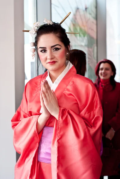 Pretty young Geisha girl — Stock Photo, Image