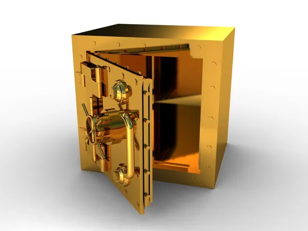 Safety deposit box gold