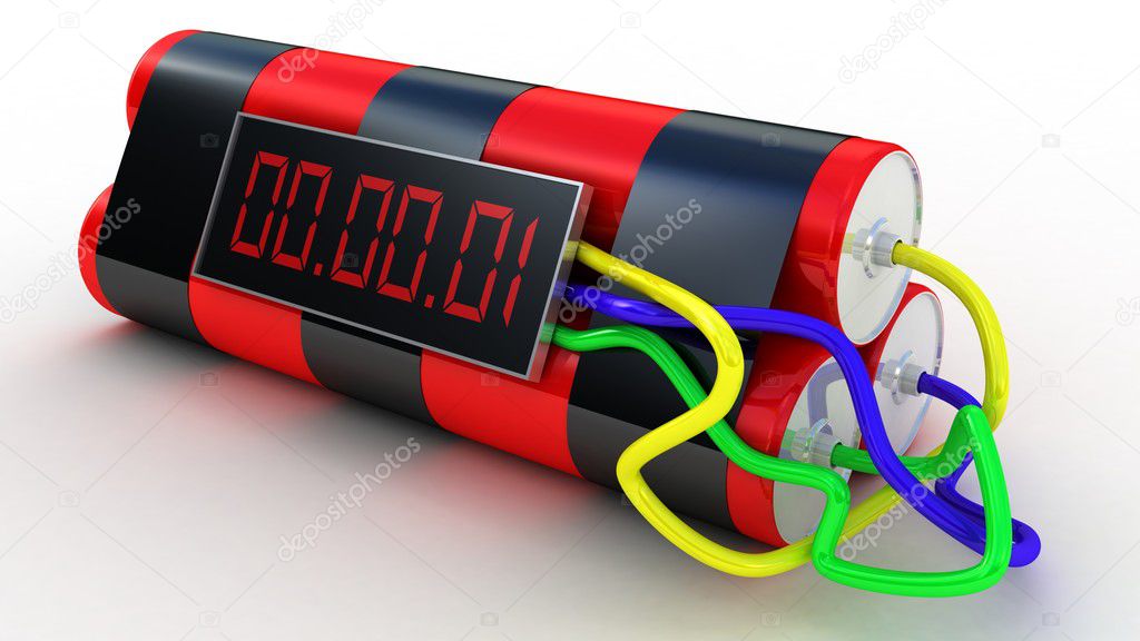 Bomb with digital timer — Stock Photo © Daniilantiq 9025831