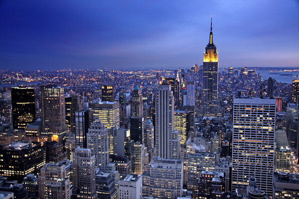 Skyline of Manhattan, New York