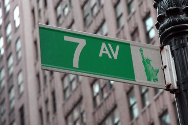 7 Avenue Sign clipart