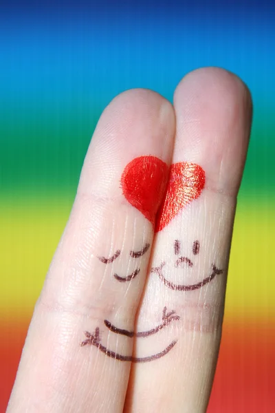 Finger in Love — Stock Photo, Image