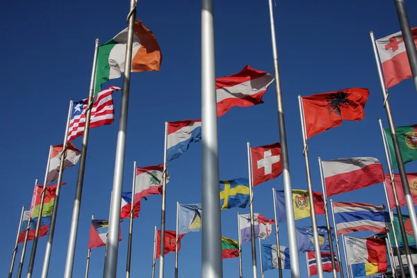 Bandeira do mundo — Fotografia de Stock