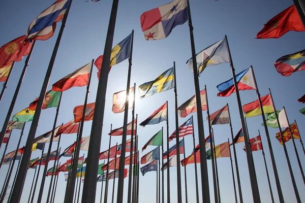 Bandeira do mundo — Fotografia de Stock