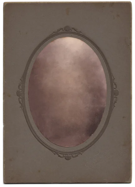 Vintage Oval Portrait, Blanked — Stock Photo, Image