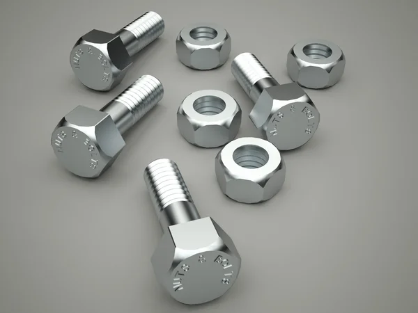 Nuts and Bolts Royalty Free Stock Photos