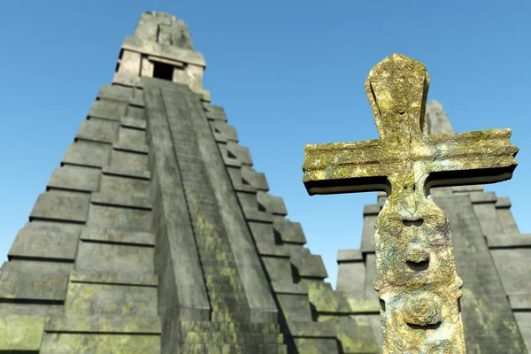 3D рендеринг сцены майя — стоковое фото