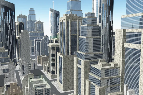 Metropolis rendering 3D — Foto Stock