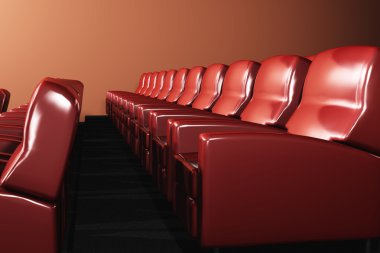 Sinema Konferans Salonu iç 3d render