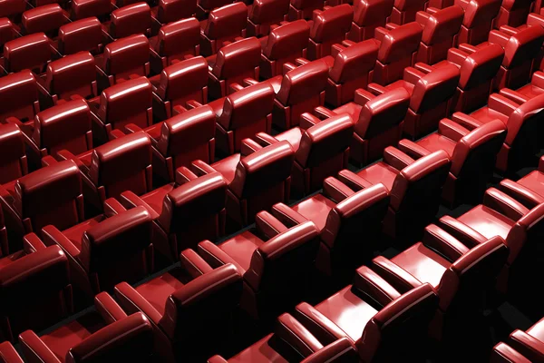 Sinema Auditorium Interior 3D render — Stok Foto