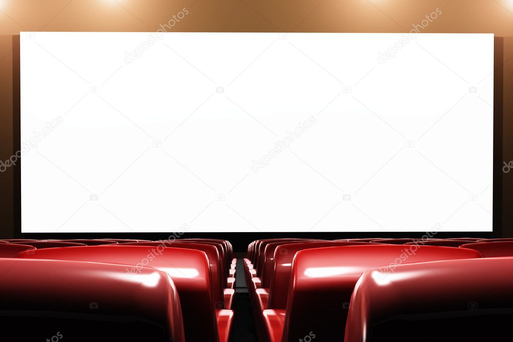 Cinema Auditorium Interior 3D render