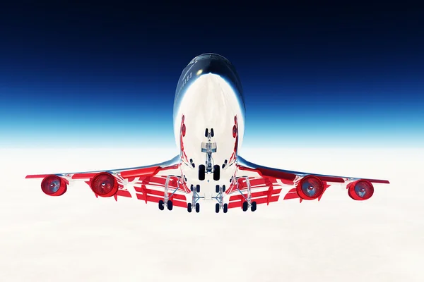 Samolot latający renderowania 3d 05 — Zdjęcie stockowe