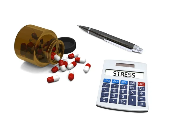 Comprimidos para alívio do stress — Fotografia de Stock