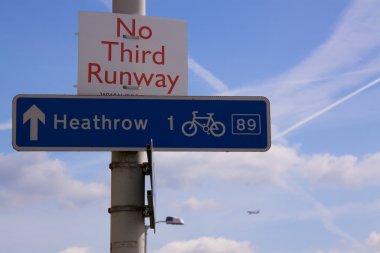No third runway on Heathrow clipart