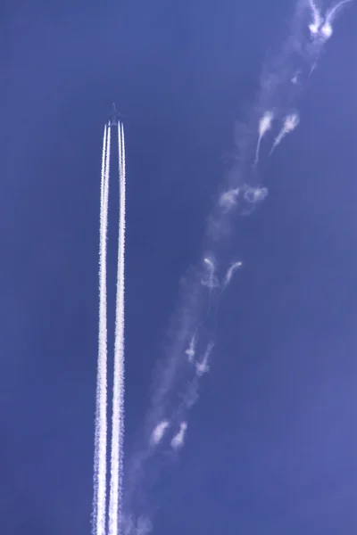 stock image Jet con-trail