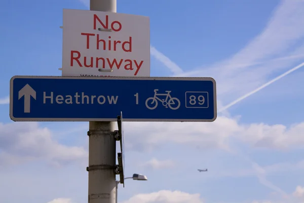 stock image No third runway on Heathrow