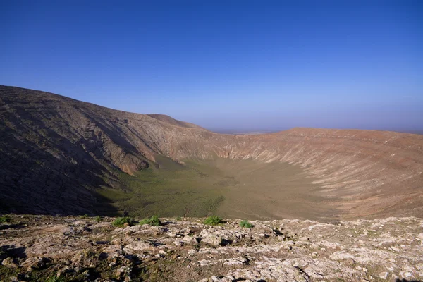 Vulkanische krater Stockfoto