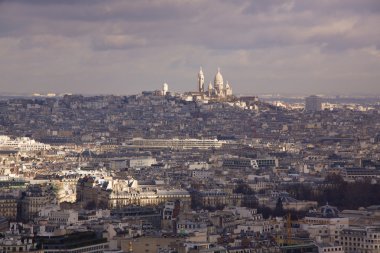 sacre coeur doğru Paris görünümü