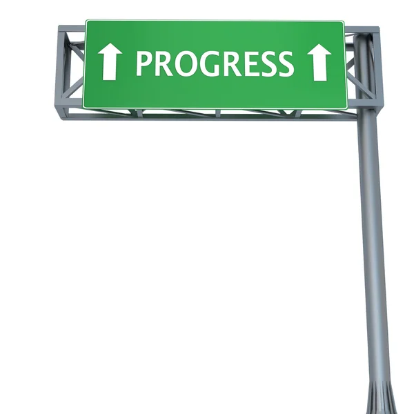Znamení pokroku — Stock fotografie