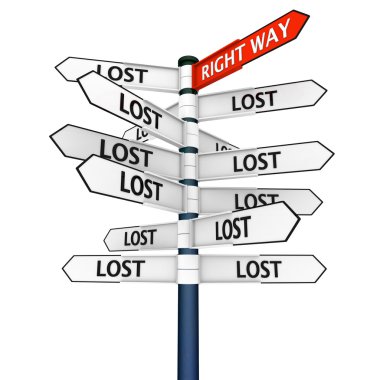 Finding your way clipart