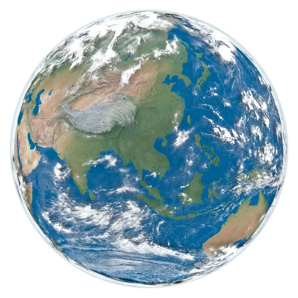 Modelo da Terra voltado para a Ásia — Fotografia de Stock