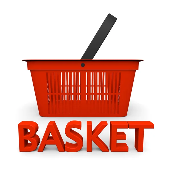 Zakupy koszyka symbol — Zdjęcie stockowe